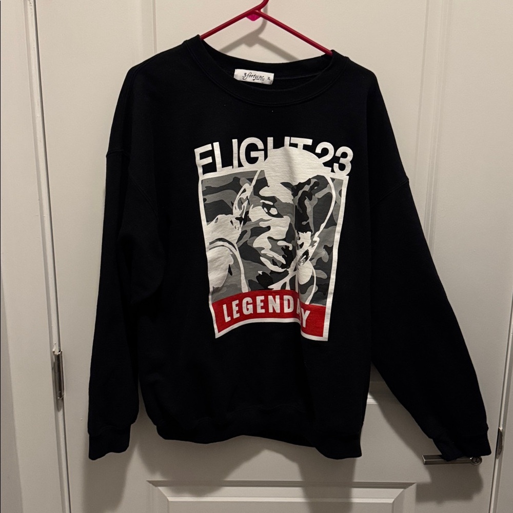 Black Flight 23 Legendary Sweatshirt.  Jordan sweatshirt